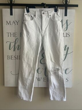 Abercrombie & Fitch the ankle straight ultra high rise curve love size 26/2 jean